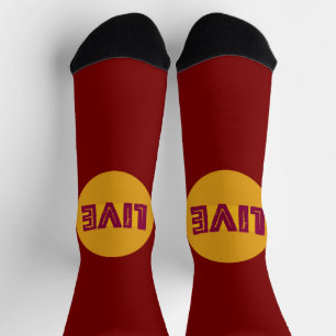 Chaussette Live & Let Live In Orbit Crew Chaussettes