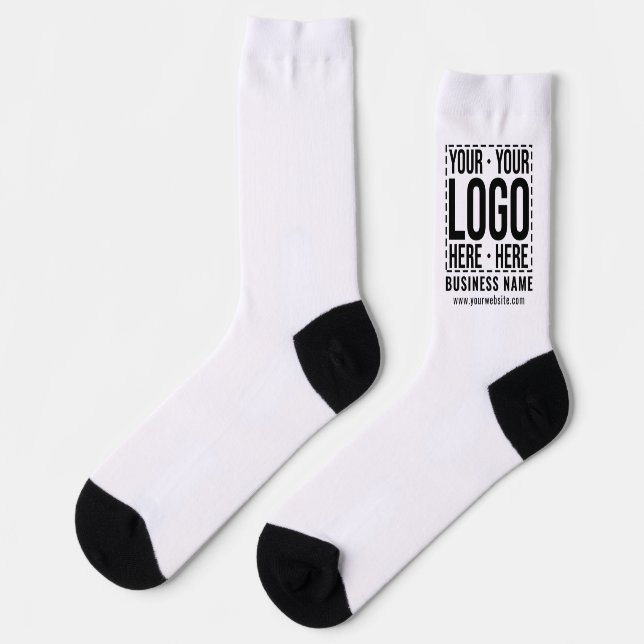 Chaussette Logo d'entreprise personnalisé Entreprise Cool mod (Gauche)