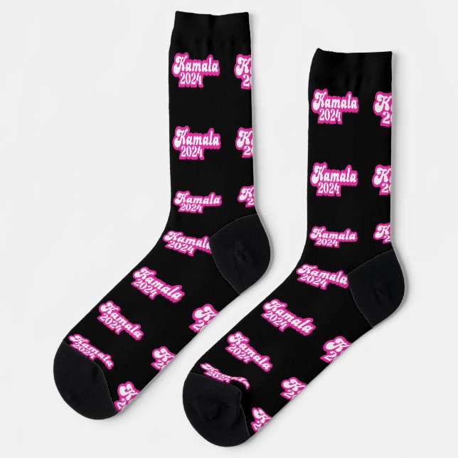 Chaussette Logo Kamala Harris girly Pink 2024 (Gauche)