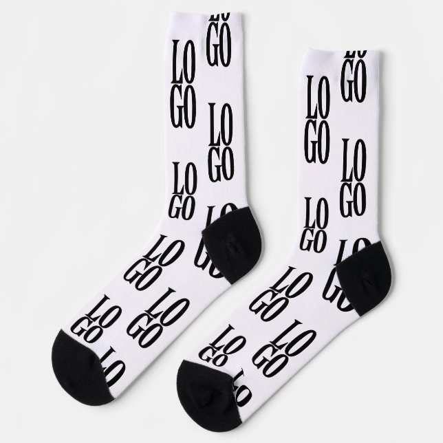 Chaussette Logo personnalisé de l'entreprise ou de l'entrepri (Gauche)