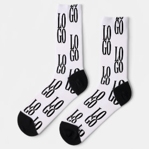 Chaussette Logo personnalisé d'entreprise ou d'affaires en mo