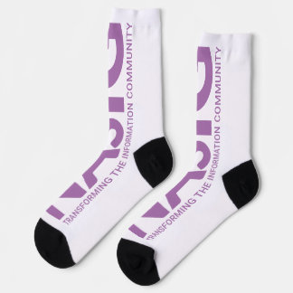 Chaussette Long logo violet