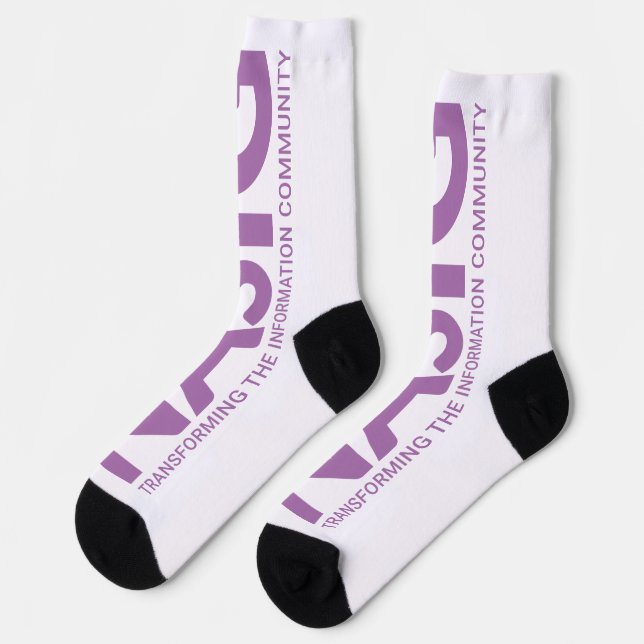 Chaussette Long logo violet (Gauche)