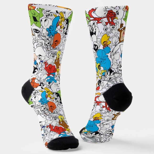 Chaussette LOONEY TUNES™ Color Pop Motif (Angulaire)