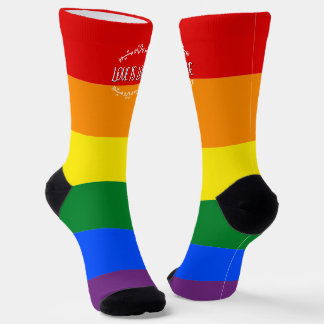 Chaussette Love est Love Chaussettes de Crew de Fierté Arc-en