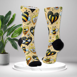 Chaussette Love My Honey Bee Novelty