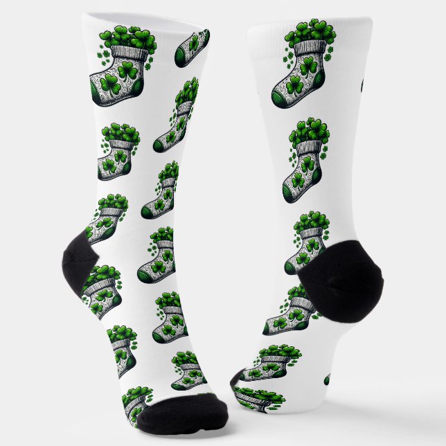 Chaussette Lucky Clover 🍀 un symbole intemporel de la bonne  (Angulaire)