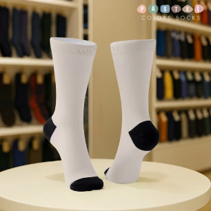 Chaussette Lumière Douce Uni Pastel Ivoire Crème Beige Couleu