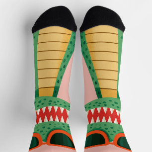 Chaussette Lunettes de soleil de crocodile drôles Mignon anim