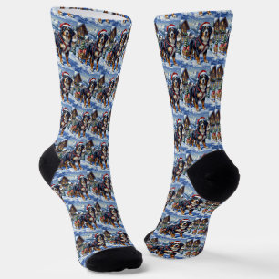 Chaussette Magnifique chien de montagne bernois Noël alpin