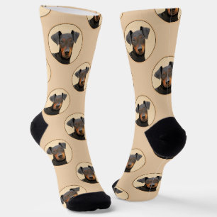 Chaussette Manchester Terrier Peinture Art animal original