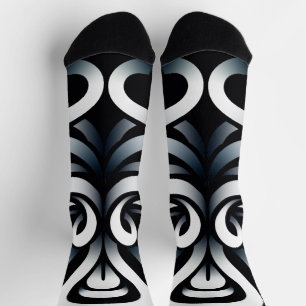 Chaussette Mandala abstrait géométrique sacré Zen minimal