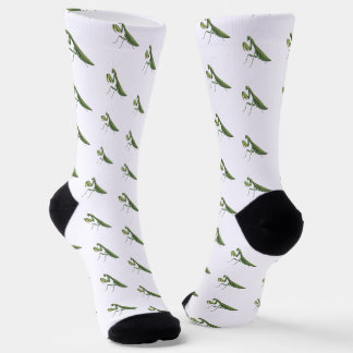 Chaussette Mante religieuse illustrée