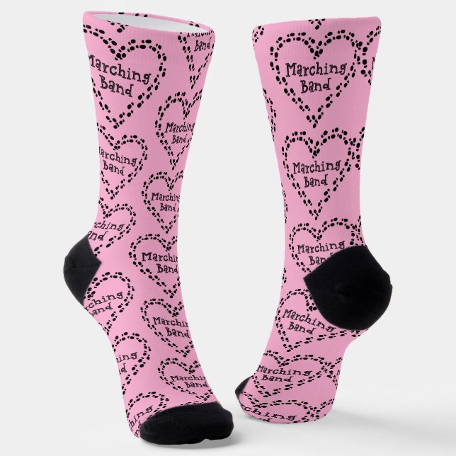 Chaussette Marching Band Empreintes Coeur (Angulaire)
