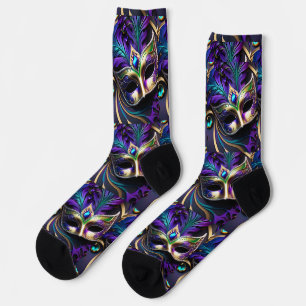 Chaussette Mardi Gras Design Premium Crew Sock