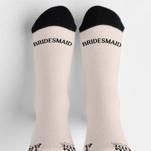 Chaussette Mariée et chambre avec Mariage Date Bridesmaid Cha