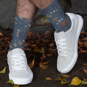 Chaussette Marine Skeleton Plongeurs sous-marins et corail