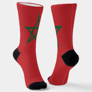 Chaussette Maroc Drapeau Patriotique Marocaine Fierté Nationa