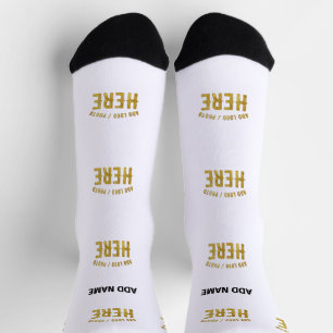CHAUSSETTE MARQUE BLANCHE MODERNE ET PERSONNALISABLE VÉRIFIÉE