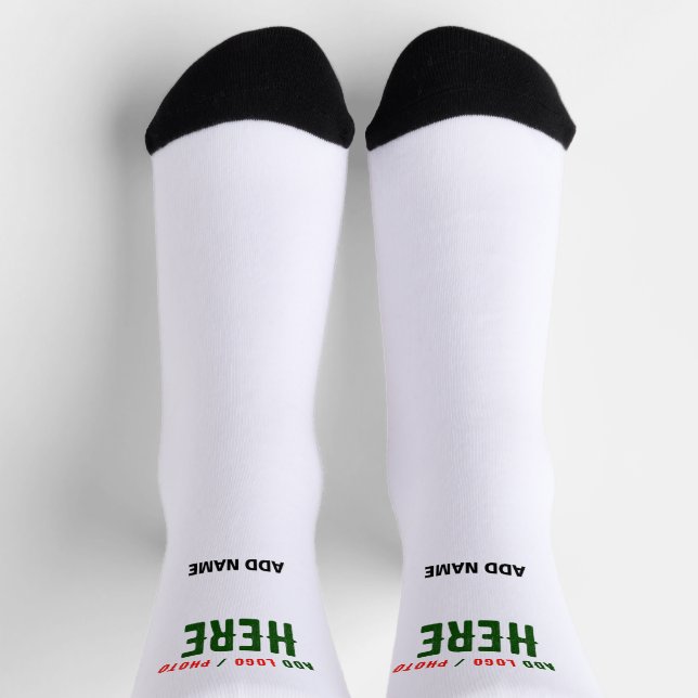 CHAUSSETTE MARQUE BLANCHE MODERNE ET PERSONNALISABLE VÉRIFIÉE (Haut)