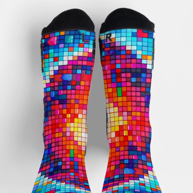 Chaussette medias pixeleado colorido  (Haut)