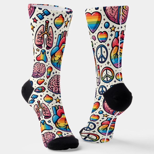 CHAUSSETTE MÉDICALE LGBTQIA (Angulaire)