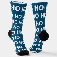 Mens Funky Noël Ho Ho Ho Blue Novelty