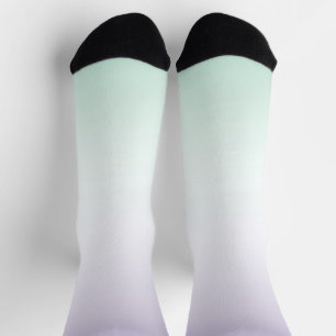 Chaussette Menthe Blanche Violette