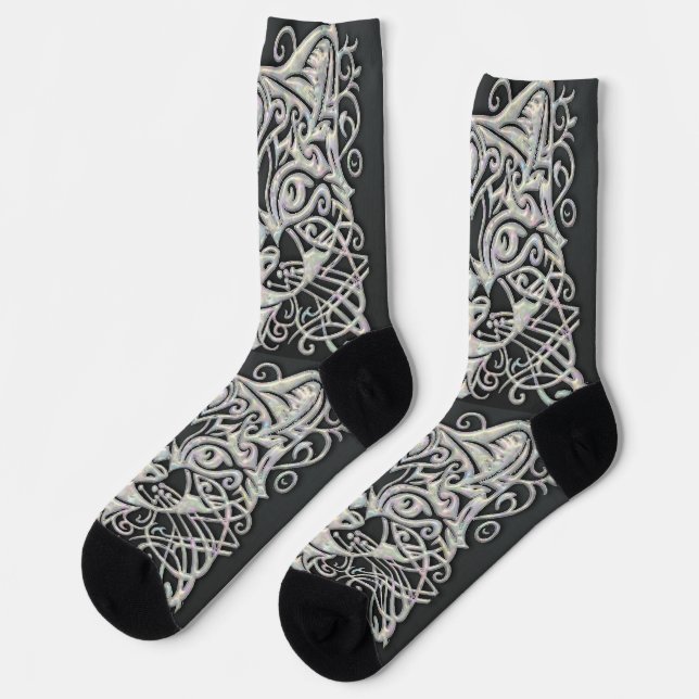 Chaussette Mère noire des Chaussettes Pearl (Gauche)