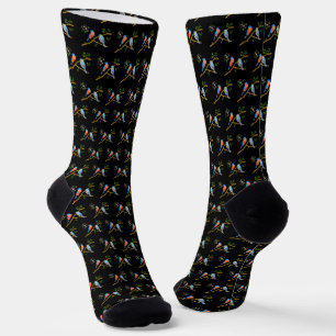 Chaussette Merles bleus