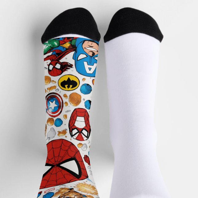 Chaussette "Merveilleuse Fusion : Chaussettes Arrière - plans (Haut)