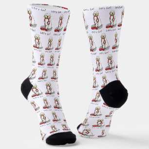 Chaussette Mignon Allons-y ! Promener le chien Clumber Spanie