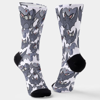 Chaussette Mignonne chauve-souris gris et blanc Cool hommes