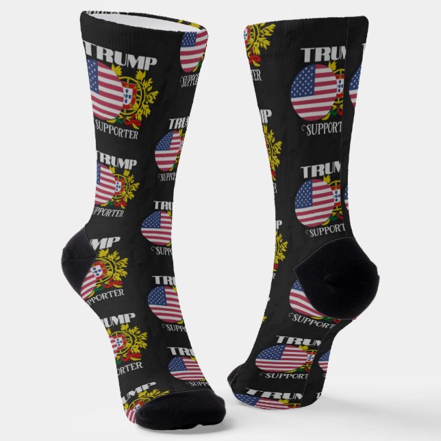 Chaussette Militant portugais de Trump (Angulaire)
