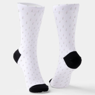 Chaussette Minuscules Bouquets de Cosmos Roses Motif