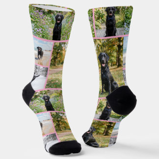 Chaussette Modèle de 5 photos amusantes personnalisées