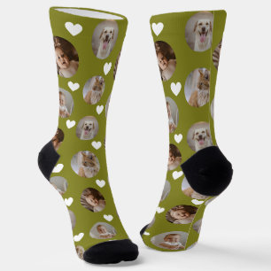 Chaussette Modèle de collage photo 4 Faites votre propre plai