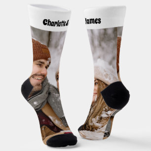 Chaussette Modèle de photos et de texte pour la nouveauté amu
