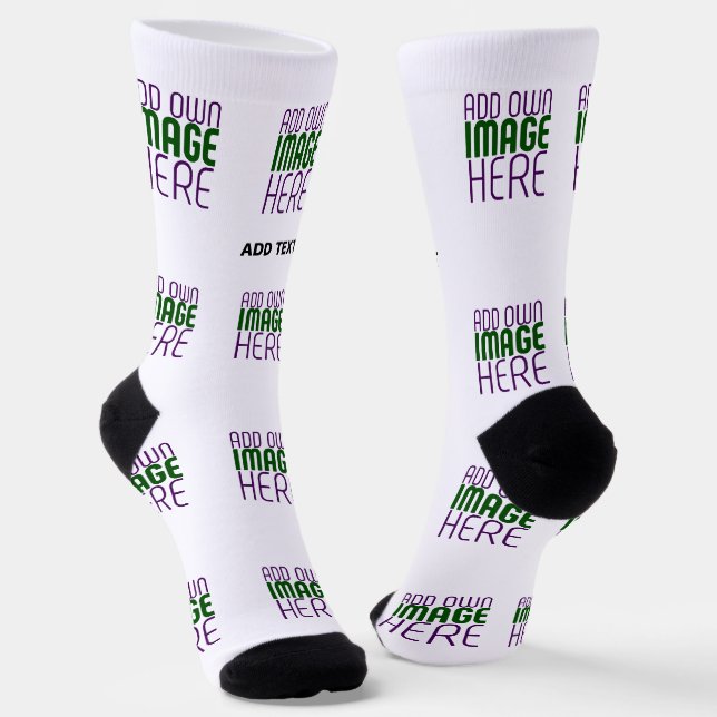 CHAUSSETTE MODÈLE DE TEXTE D'IMAGE BLANCHE SIMPLE MODERNE (Angulaire)