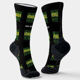 CHAUSSETTE MODÈLE DE TEXTE D'IMAGE NOIRE SIMPLE ET MODERNE