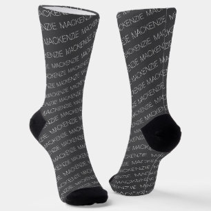 Chaussette Modèle De Texte Faites Votre Propre Nom Personnali