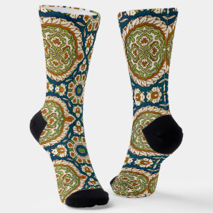 Chaussette Modèle décoratif Vintage arabe floral