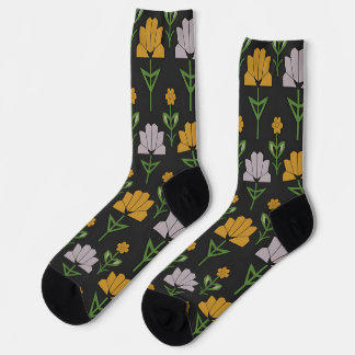 Chaussette Modèle floral dynamique