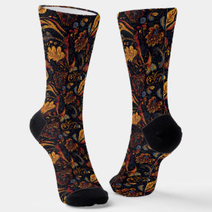 Chaussette Modèle floral persan coloré
