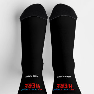 CHAUSSETTE MODERNE ET MODERNE PERSONNALISABLE NOIR VÉRIFIÉ