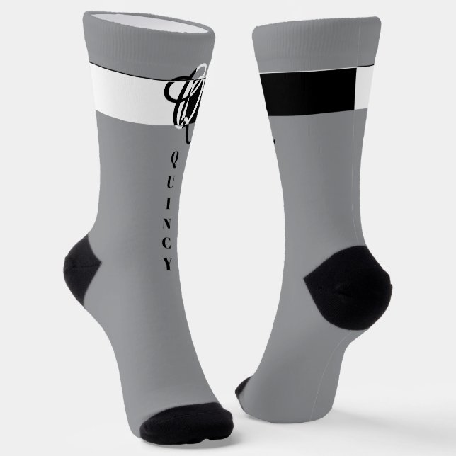 Chaussette "Monogram Q" (Angulaire)
