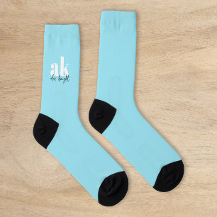Chaussette Monogramme de signature rétro