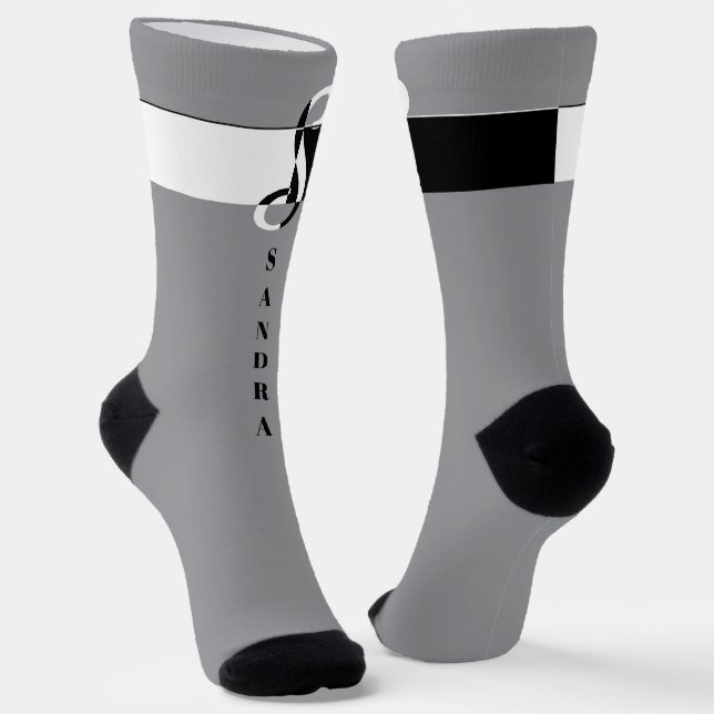Chaussette "Monogramme S" (Angulaire)