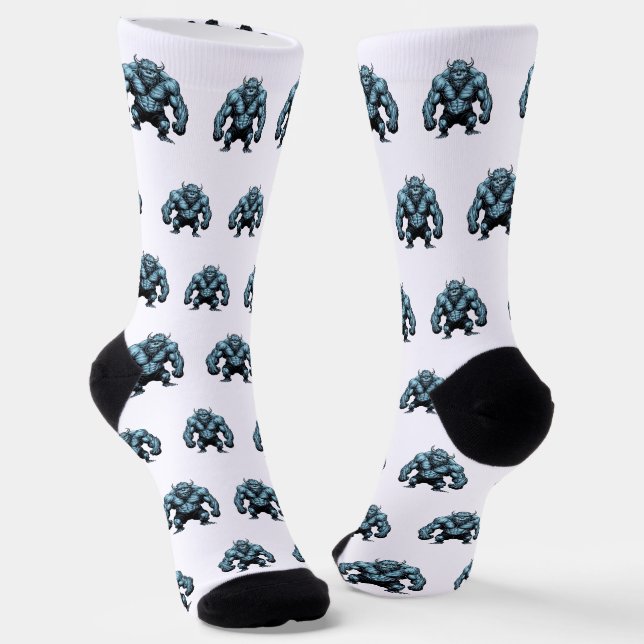 Chaussette Monstre cornu (Angulaire)