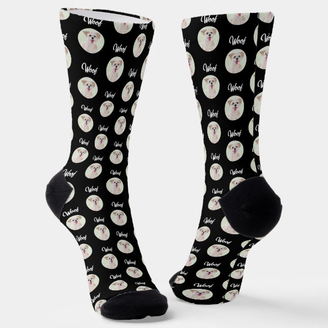 Chaussette Morkie Black Chaussettes Image ronde (Angulaire)